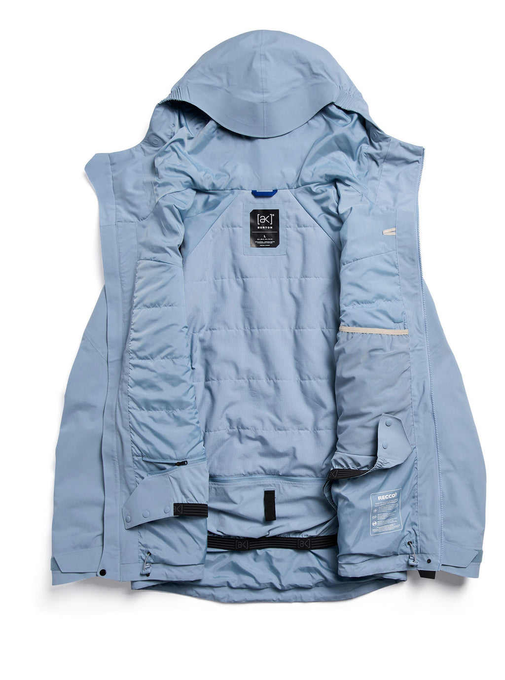Men's Burton [ak] Swash Synthetic Insulated GORE-TEX 2L Jacket - Airstream Blue - Burton Jacket Outerwear - alternate view 8