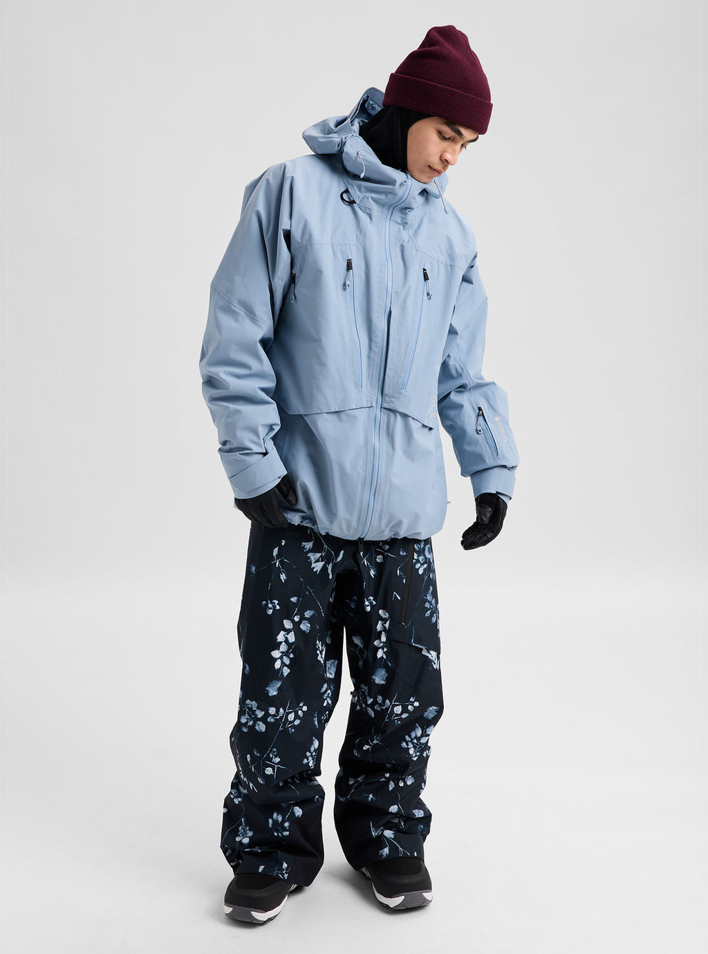 Men's Burton [ak] Swash Synthetic Insulated GORE-TEX 2L Jacket - Airstream Blue - Burton Jacket Outerwear - alternate view 2