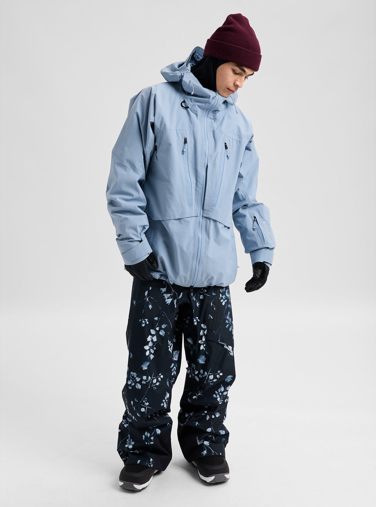 Men's Burton [ak] Swash Synthetic Insulated GORE-TEX 2L Jacket - Airstream Blue - Burton Jacket Outerwear - alternate view 2