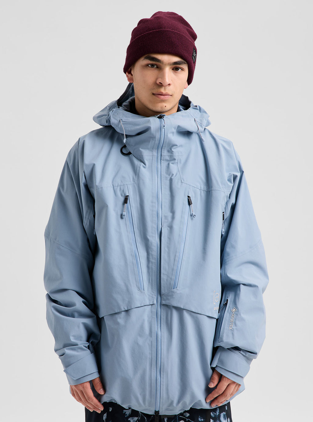 Men's Burton [ak] Swash Synthetic Insulated GORE-TEX 2L Jacket - Airstream Blue - Burton Jacket Outerwear - alternate view 3
