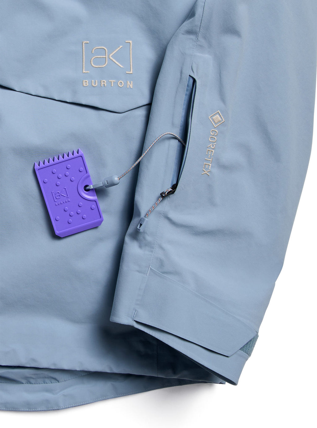 Men's Burton [ak] Swash Synthetic Insulated GORE-TEX 2L Jacket - Airstream Blue - Burton Jacket Outerwear - alternate view 7