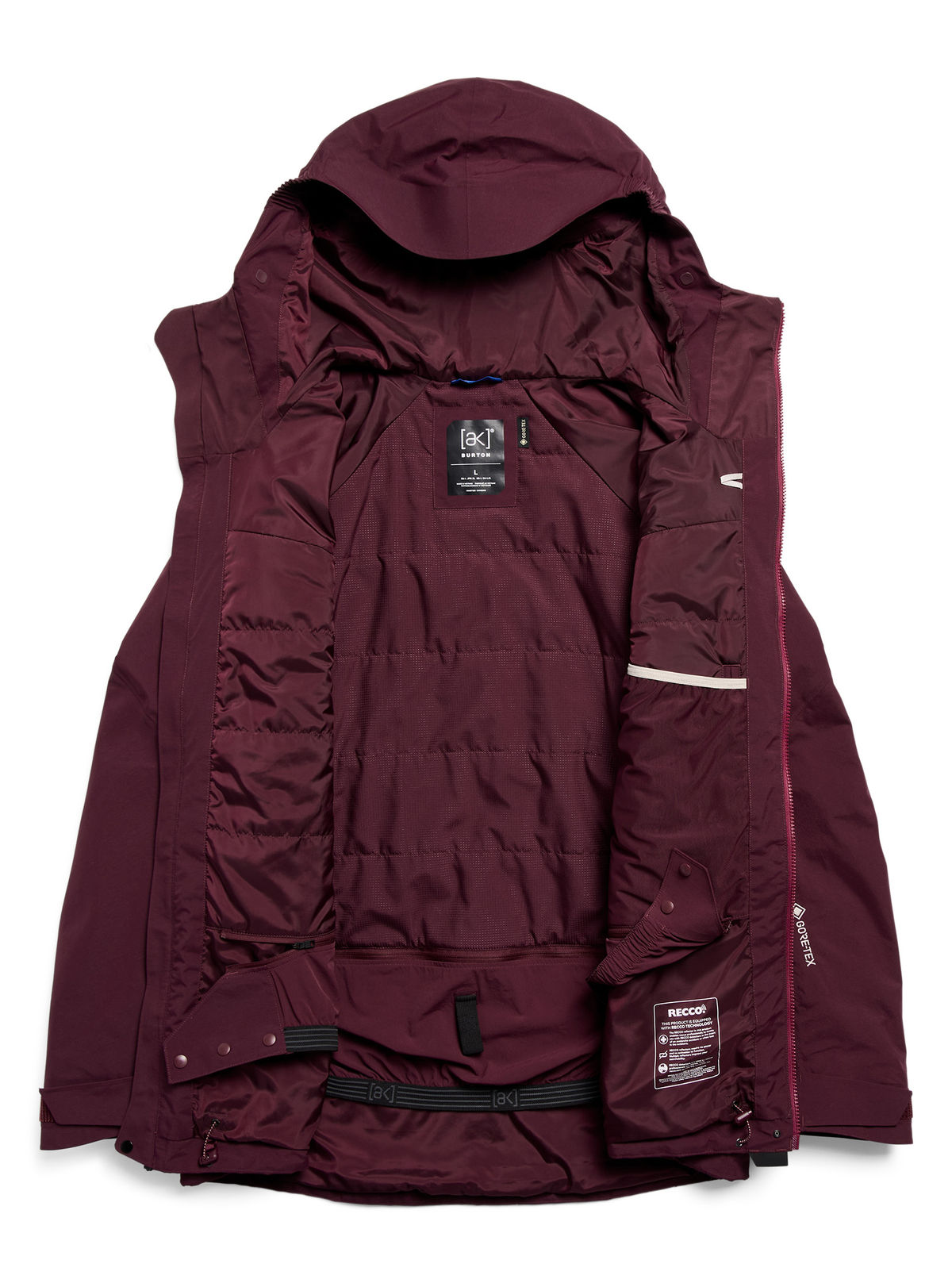 Men's Burton [ak] Swash Synthetic Insulated GORE-TEX 2L Jacket - Rum Raisin - Burton Jacket Outerwear - alternate view 9