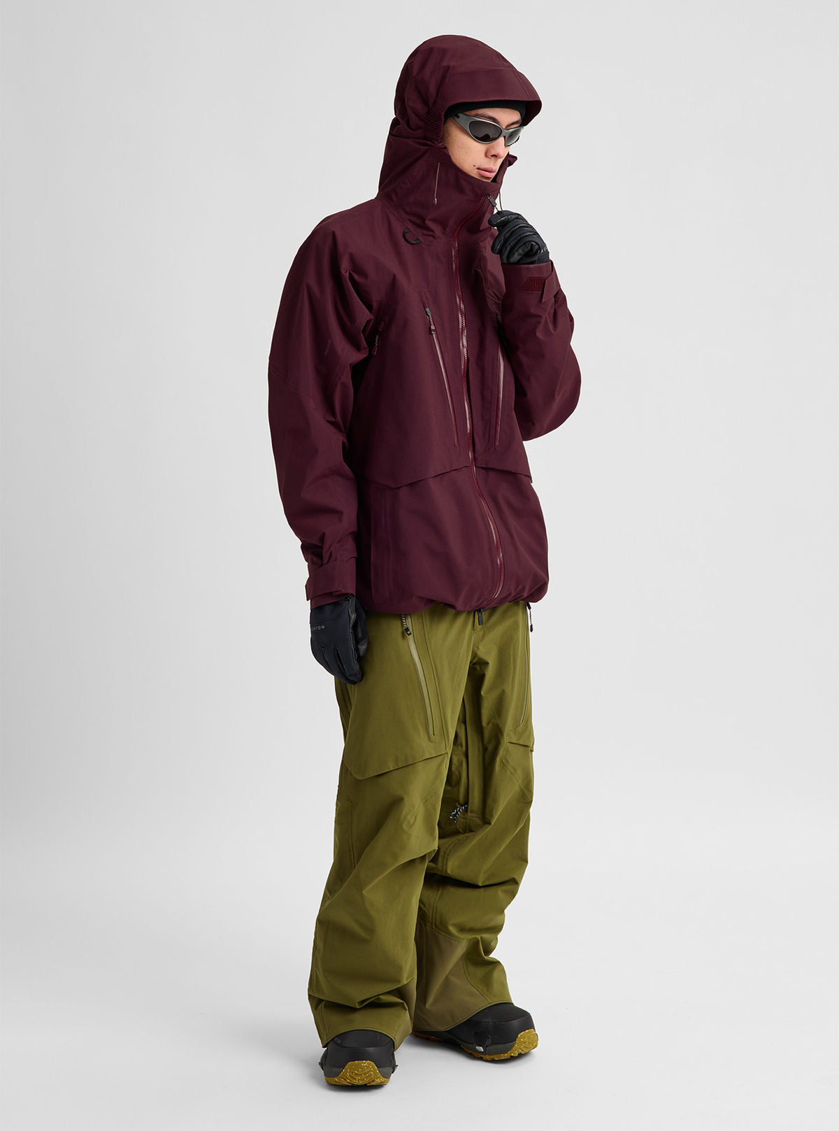 Men's Burton [ak] Swash Synthetic Insulated GORE-TEX 2L Jacket - Rum Raisin - Burton Jacket Outerwear - alternate view 2