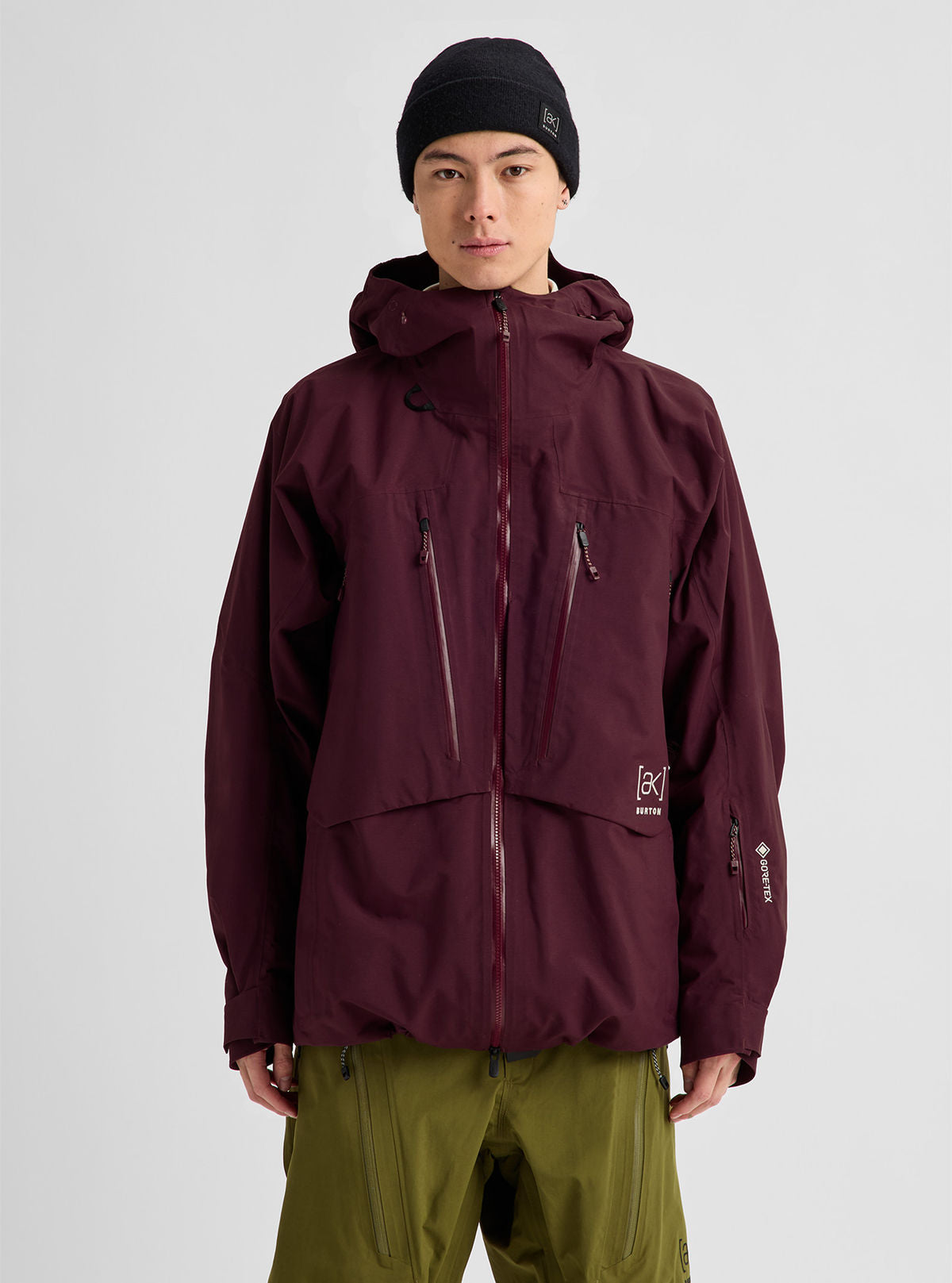 Men's Burton [ak] Swash Synthetic Insulated GORE-TEX 2L Jacket - Rum Raisin - Burton Jacket Outerwear - alternate view 3