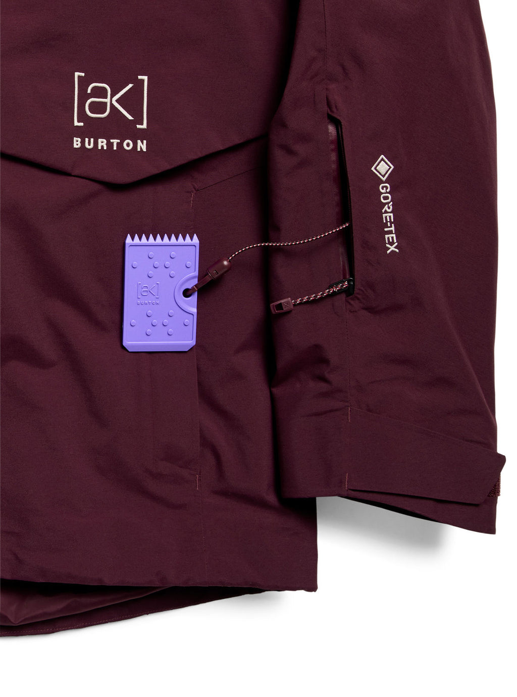 Men's Burton [ak] Swash Synthetic Insulated GORE-TEX 2L Jacket - Rum Raisin - Burton Jacket Outerwear - alternate view 7