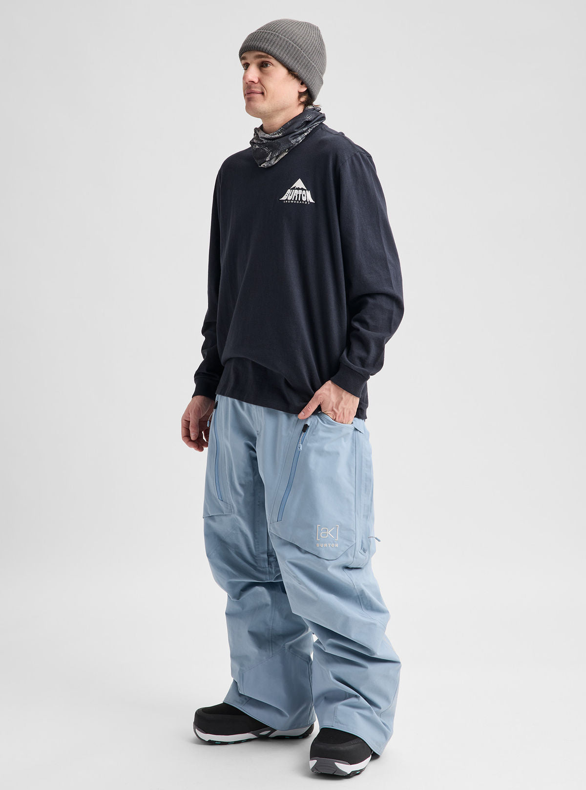 Men's Burton [ak] Swash Insulated GORE-TEX 2L Pants - Airstream Blue - Burton Pants Outerwear - alternate view 2