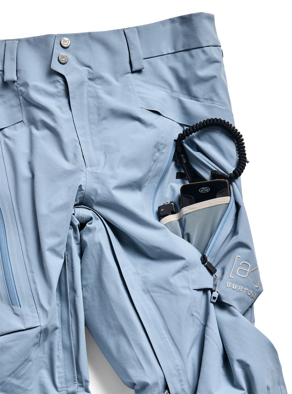 Men's Burton [ak] Swash Insulated GORE-TEX 2L Pants - Airstream Blue - Burton Pants Outerwear - alternate view 6