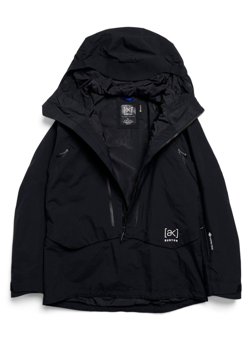 Men's Burton [ak] Cyclic GORE-TEX 2L Anorak - True Black - Burton Anorak Outerwear - alternate view 9