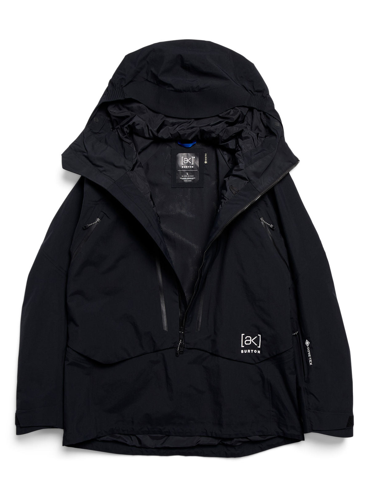 Men's Burton [ak] Cyclic GORE-TEX 2L Anorak - True Black - Burton Anorak Outerwear - alternate view 9