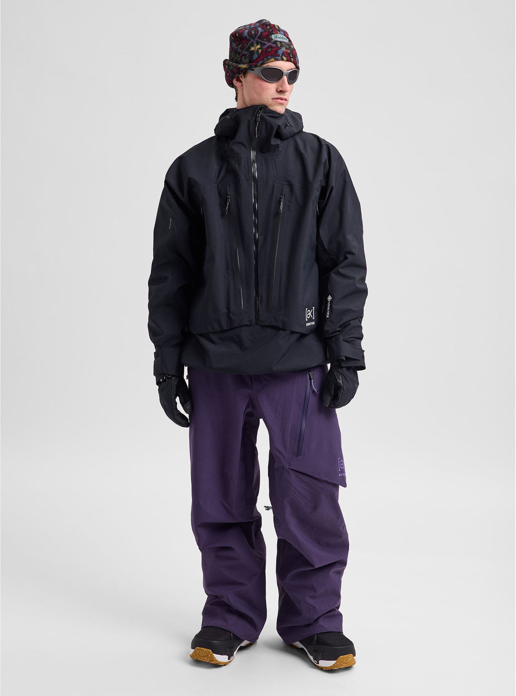 Men's Burton [ak] Cyclic GORE-TEX 2L Anorak - True Black - Burton Anorak Outerwear - alternate view 2