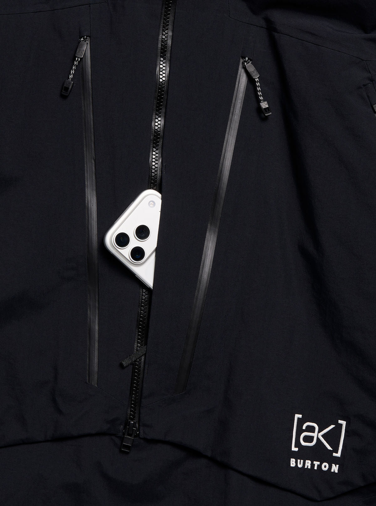 Men's Burton [ak] Cyclic GORE-TEX 2L Anorak - True Black - Burton Anorak Outerwear - alternate view 5