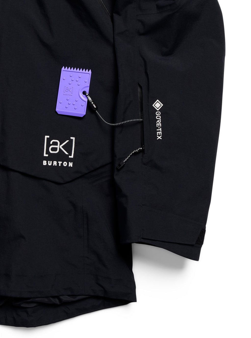 Men's Burton [ak] Cyclic GORE-TEX 2L Anorak - True Black - Burton Anorak Outerwear - alternate view 7