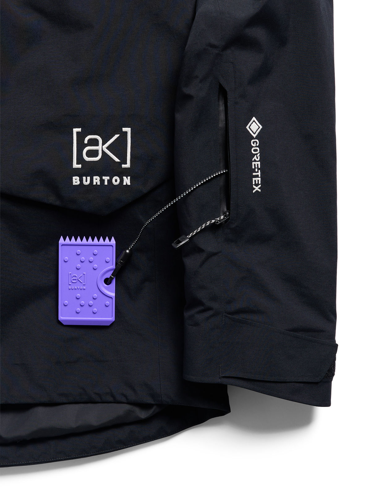 Women's Burton [ak] Cyclic GORE-TEX 2L Anorak - True Black - Burton Anorak Outerwear - alternate view 6