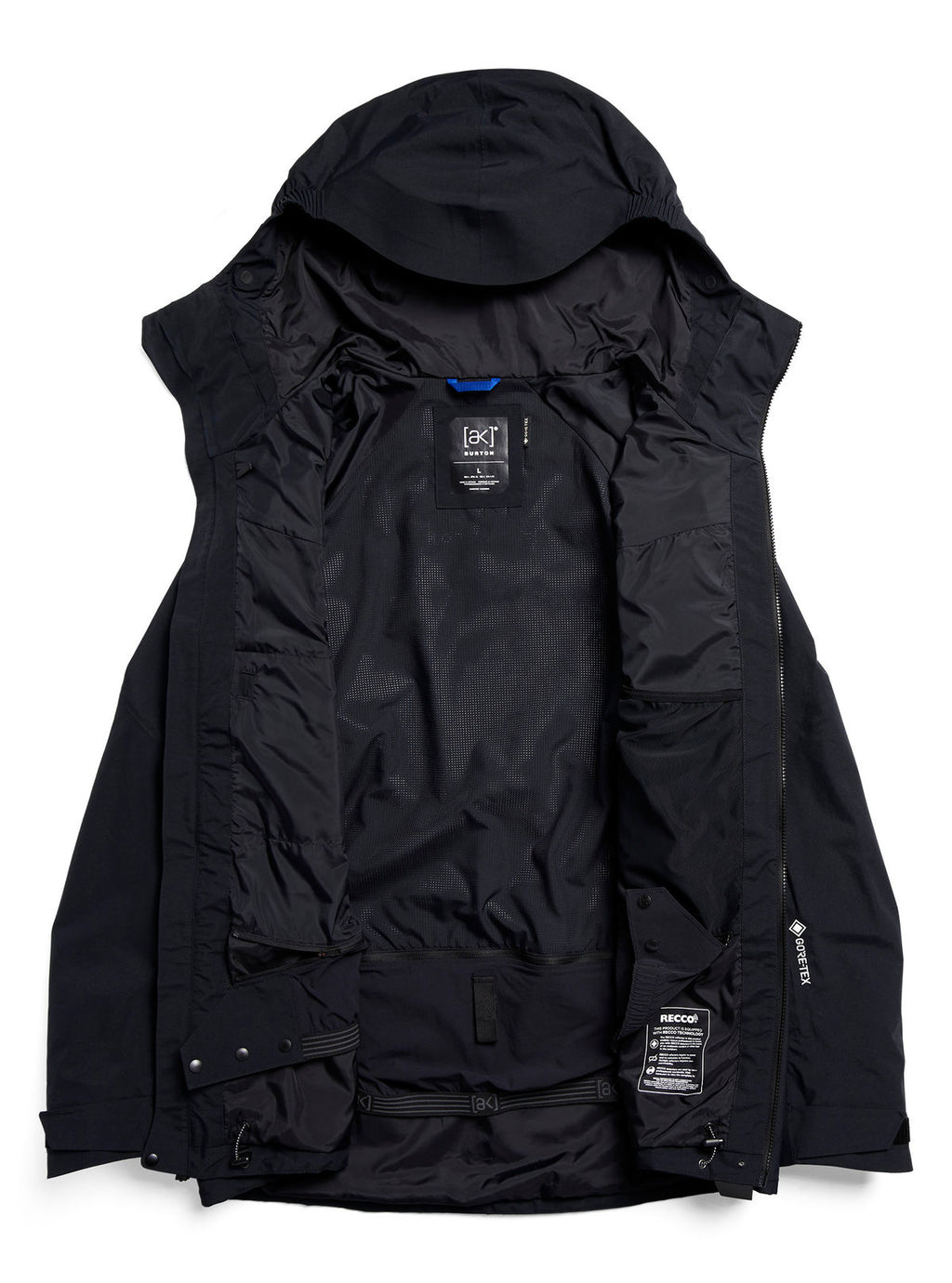 Men's Burton [ak] Cyclic GORE-TEX 2L Jacket - True Black - Burton Jacket Outerwear - alternate view 9