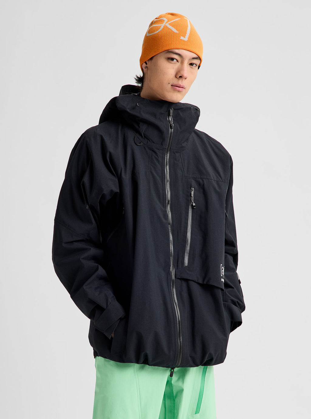 Men's Burton [ak] Cyclic GORE-TEX 2L Jacket - True Black - Burton Jacket Outerwear - alternate view 3