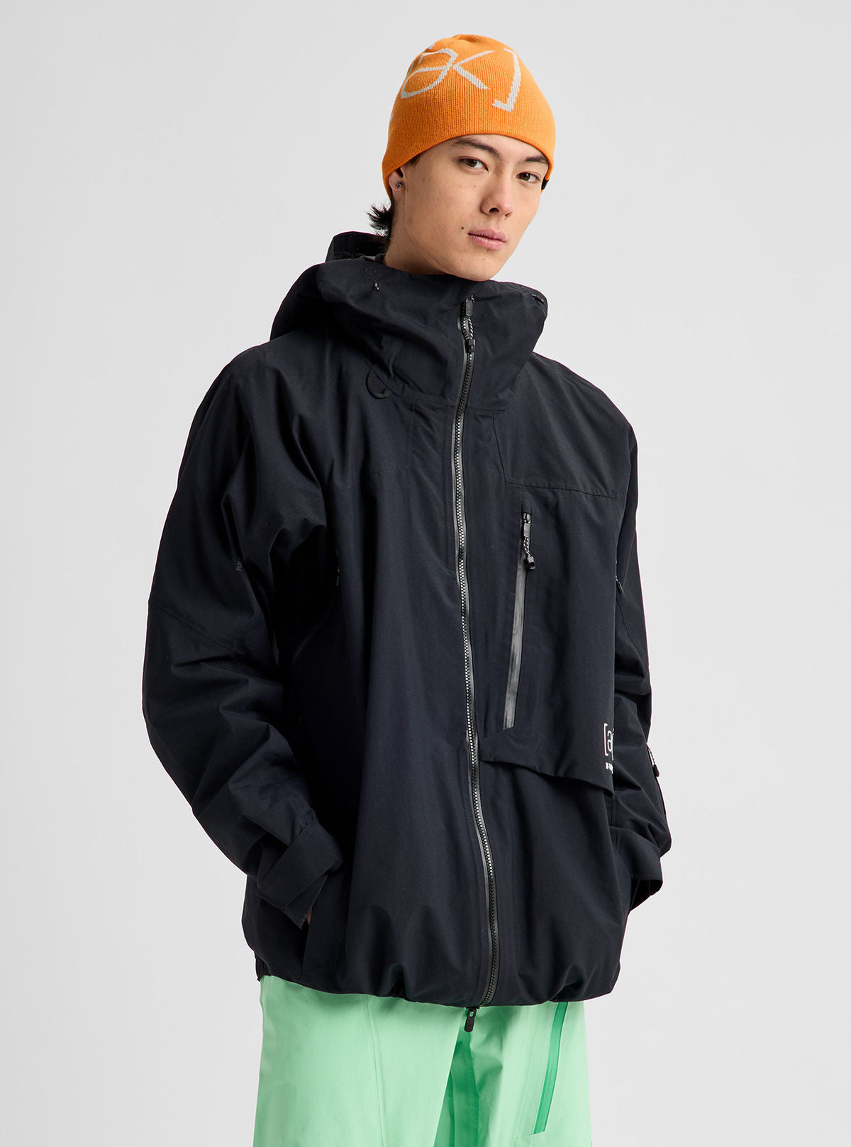Men's Burton [ak] Cyclic GORE-TEX 2L Jacket - True Black - Burton Jacket Outerwear - alternate view 3