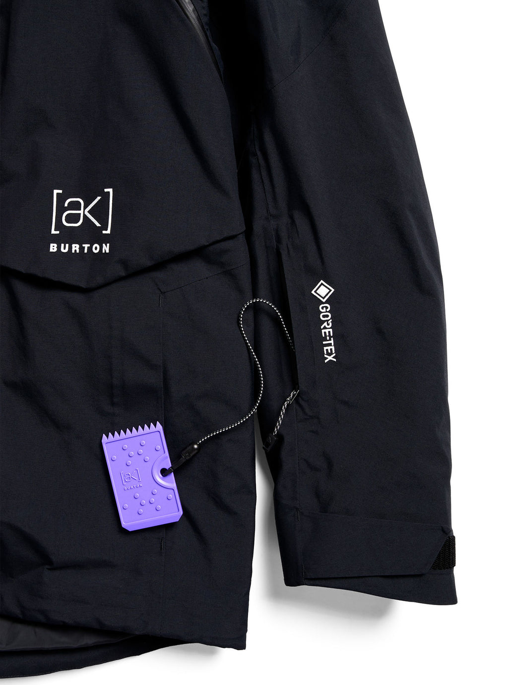 Men's Burton [ak] Cyclic GORE-TEX 2L Jacket - True Black - Burton Jacket Outerwear - alternate view 7