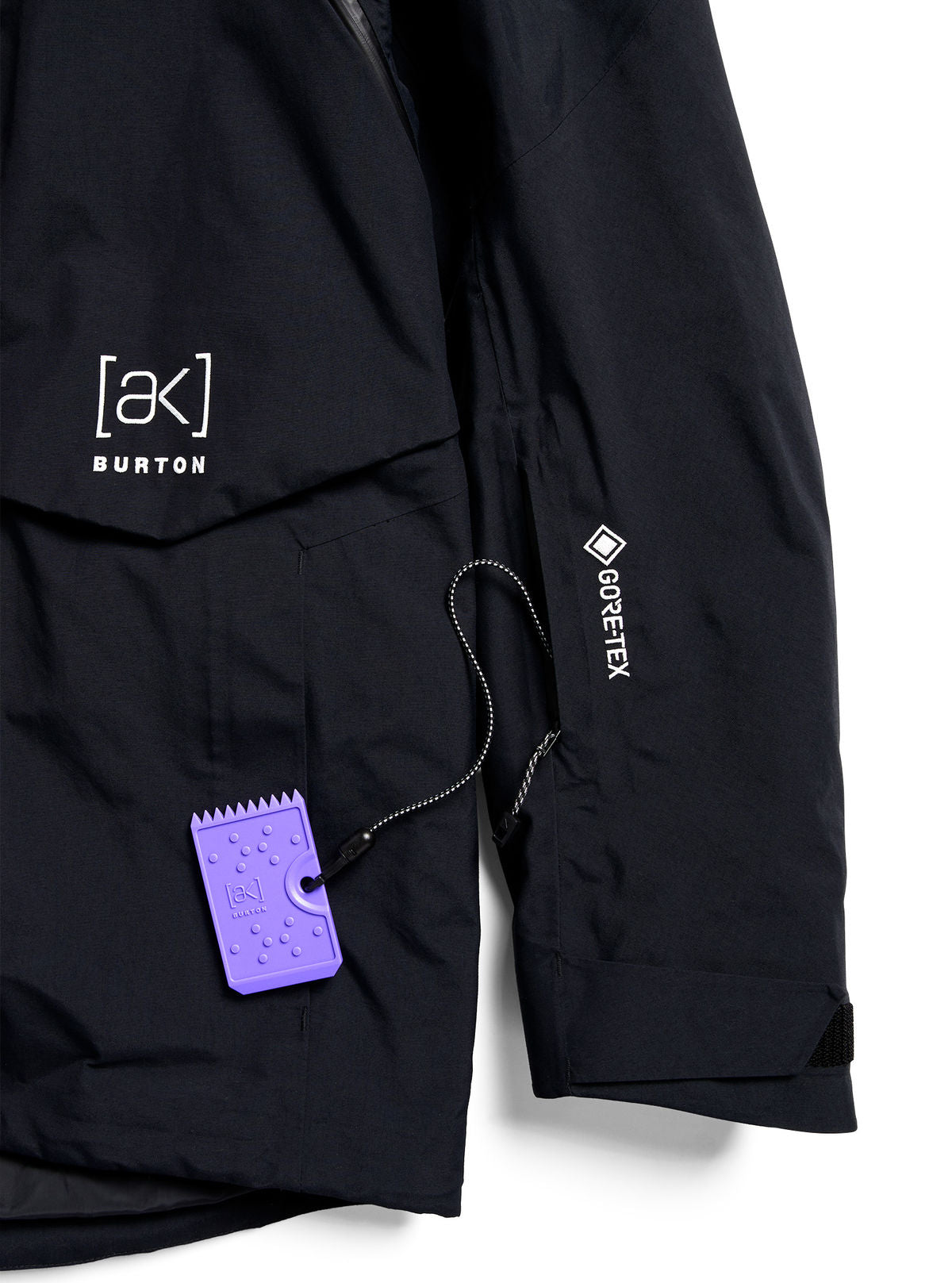 Men's Burton [ak] Cyclic GORE-TEX 2L Jacket - True Black - Burton Jacket Outerwear - alternate view 7