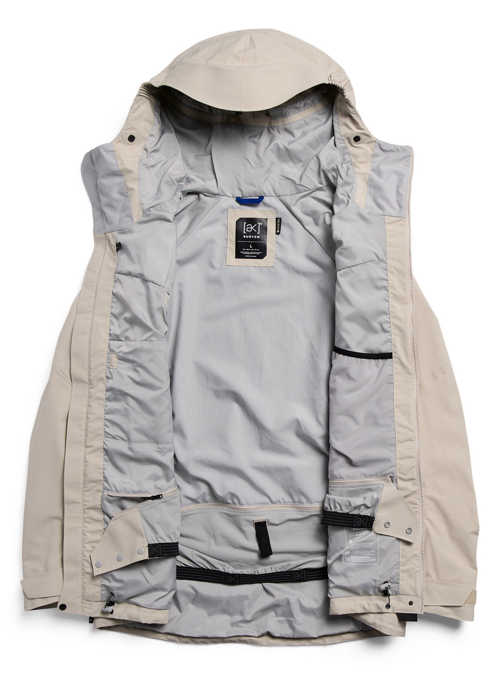 Men's Burton [ak] Cyclic GORE-TEX 2L Jacket - Chinchilla Gray - Burton Jacket Outerwear - alternate view 9