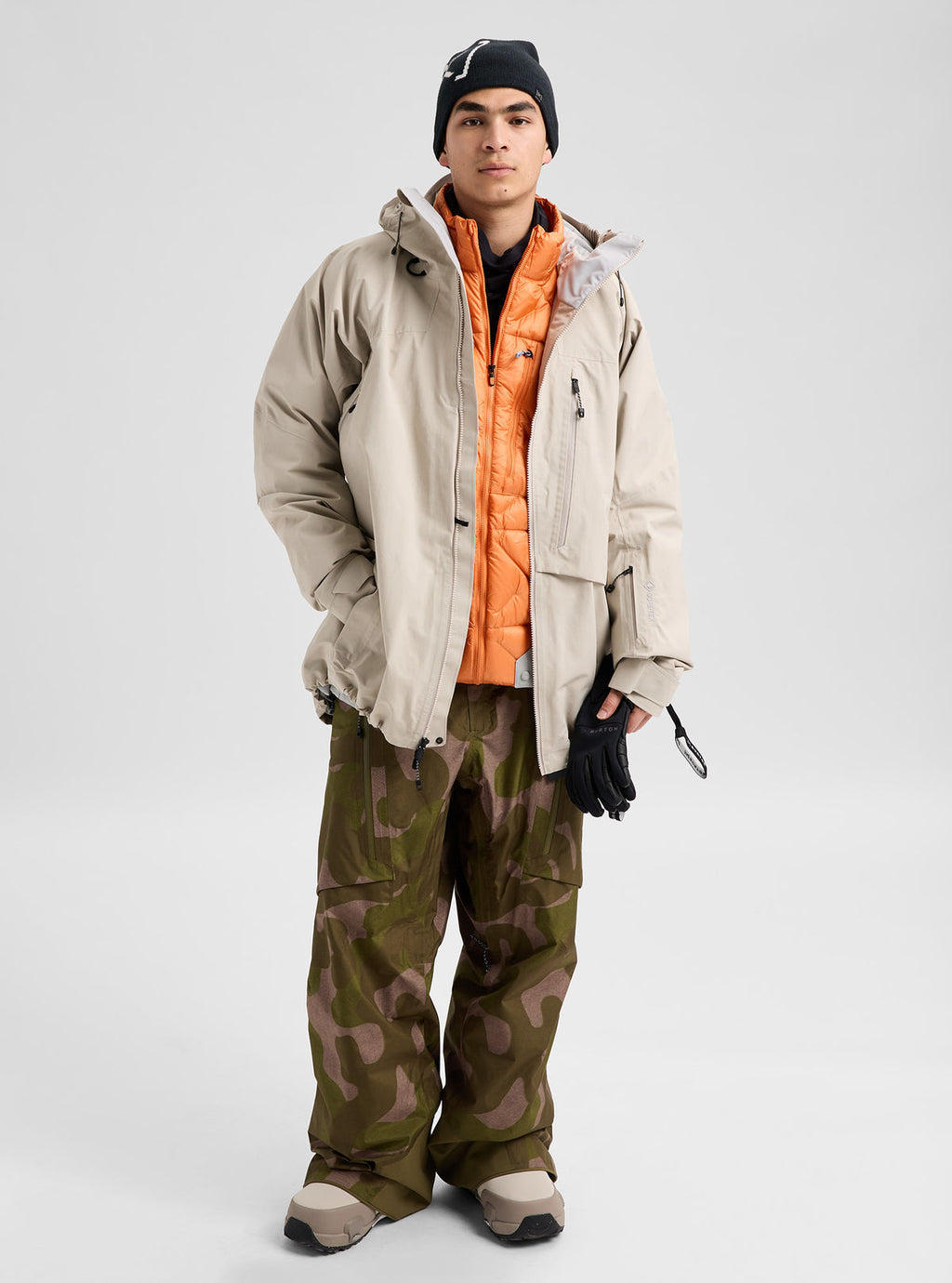 Men's Burton [ak] Cyclic GORE-TEX 2L Jacket - Chinchilla Gray - Burton Jacket Outerwear - alternate view 2