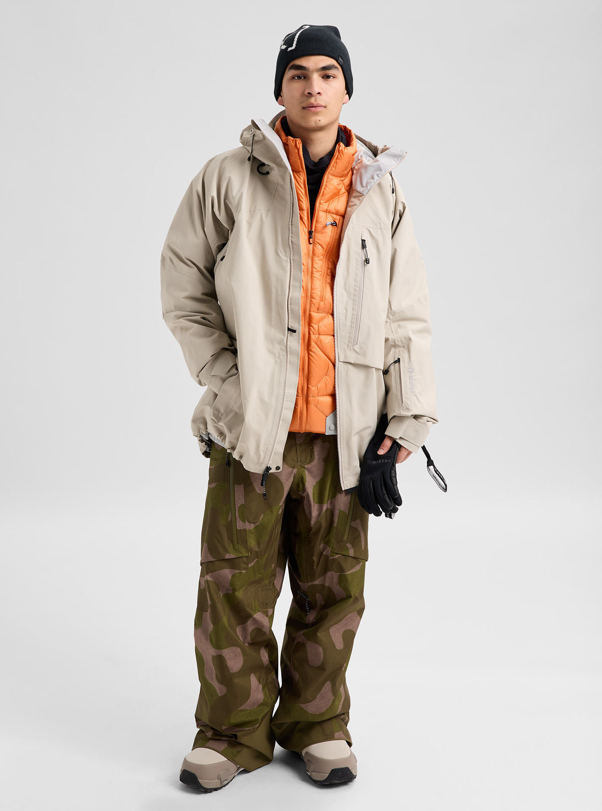 Men's Burton [ak] Cyclic GORE-TEX 2L Jacket - Chinchilla Gray - Burton Jacket Outerwear - alternate view 2