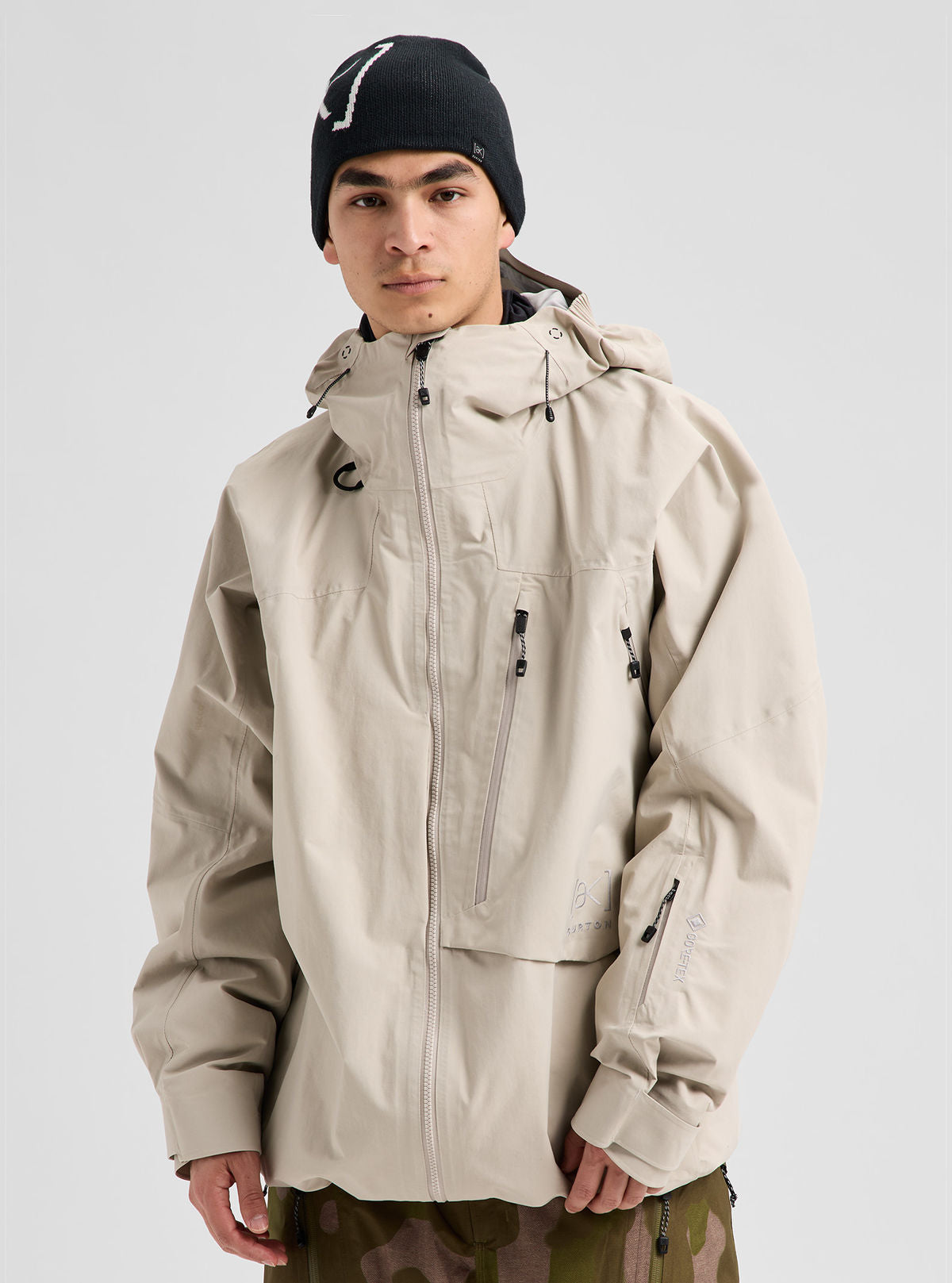 Men's Burton [ak] Cyclic GORE-TEX 2L Jacket - Chinchilla Gray - Burton Jacket Outerwear - alternate view 3
