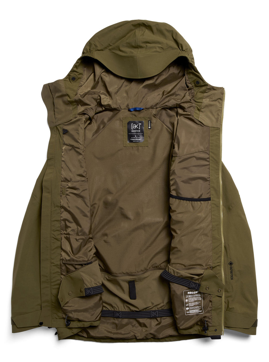 Men's Burton [ak] Cyclic GORE-TEX 2L Jacket - Dried Moss - Burton Jacket Outerwear - alternate view 9