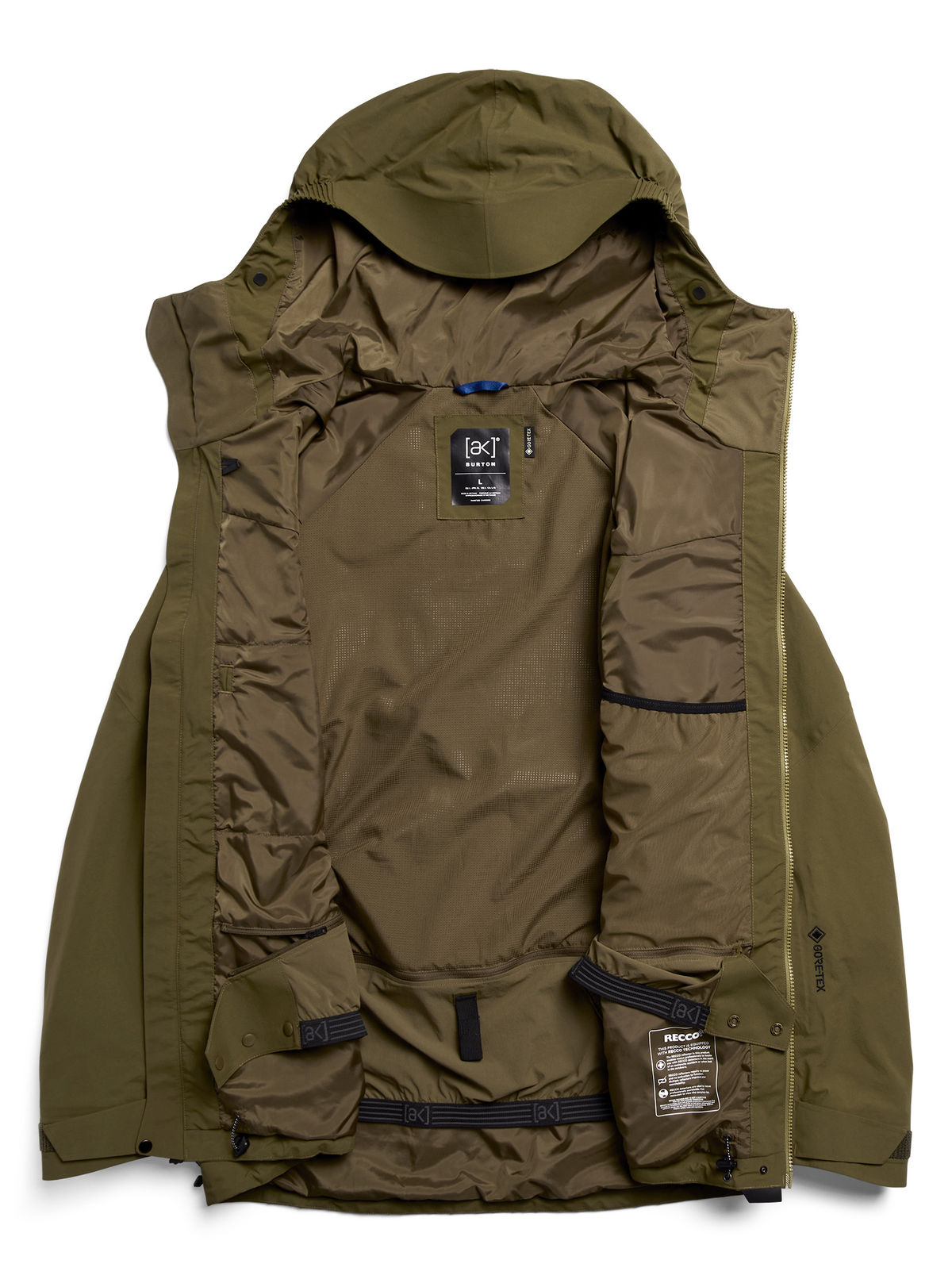 Men's Burton [ak] Cyclic GORE-TEX 2L Jacket - Dried Moss - Burton Jacket Outerwear - alternate view 9
