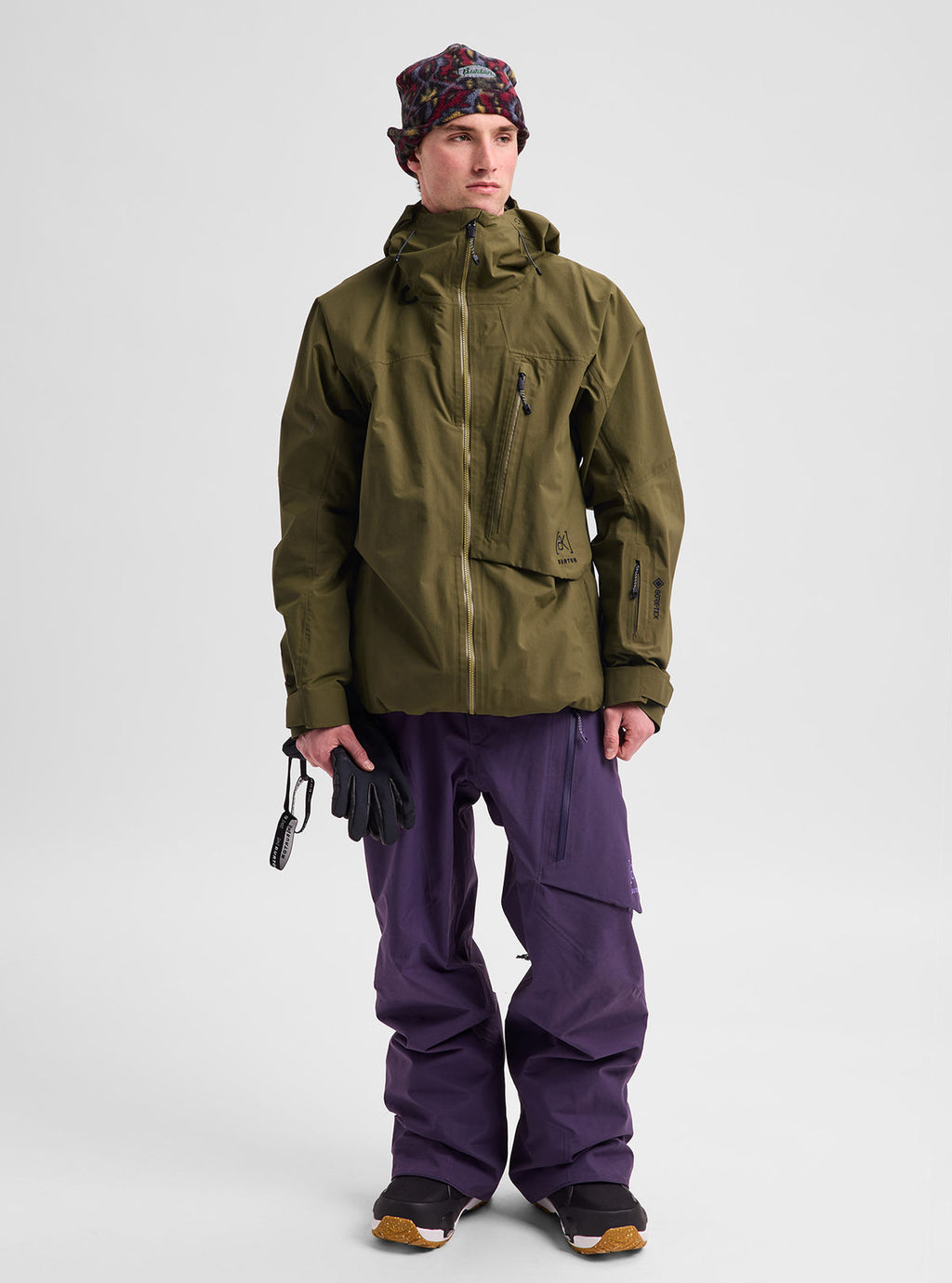Men's Burton [ak] Cyclic GORE-TEX 2L Jacket - Dried Moss - Burton Jacket Outerwear - alternate view 2