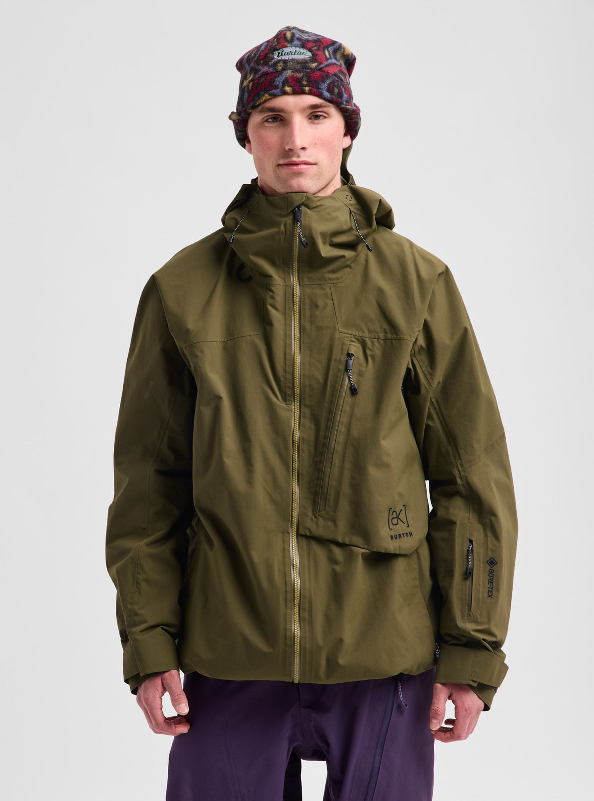 Men's Burton [ak] Cyclic GORE-TEX 2L Jacket - Dried Moss - Burton Jacket Outerwear - alternate view 3