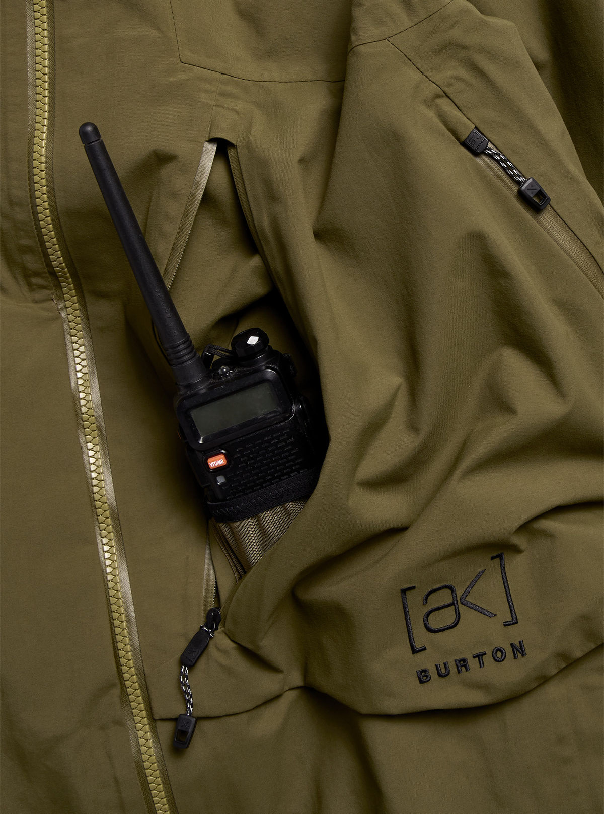 Men's Burton [ak] Cyclic GORE-TEX 2L Jacket - Dried Moss - Burton Jacket Outerwear - alternate view 5