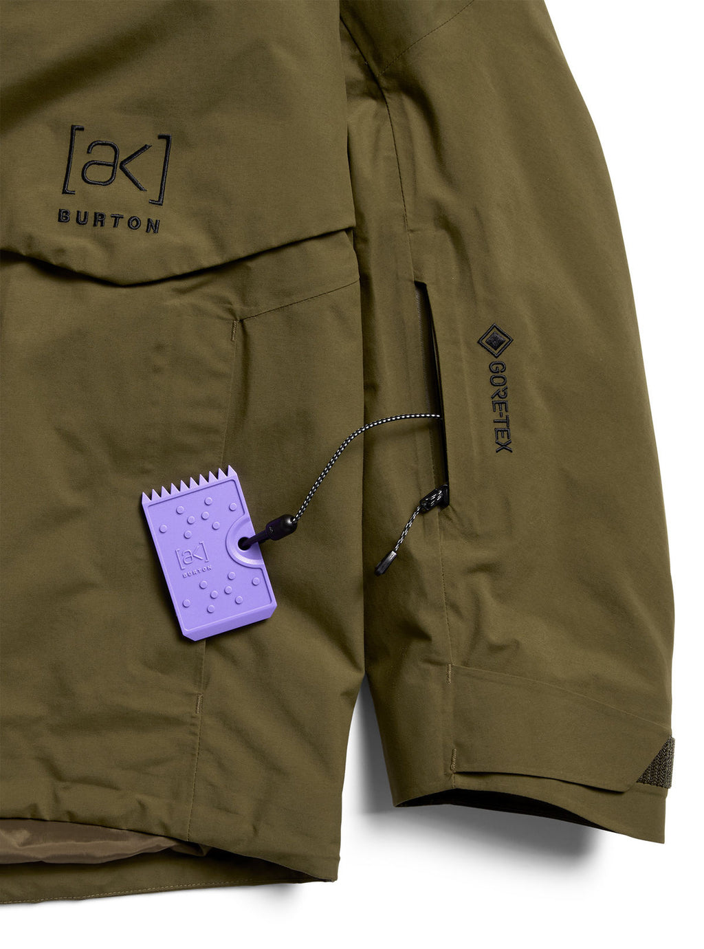 Men's Burton [ak] Cyclic GORE-TEX 2L Jacket - Dried Moss - Burton Jacket Outerwear - alternate view 7
