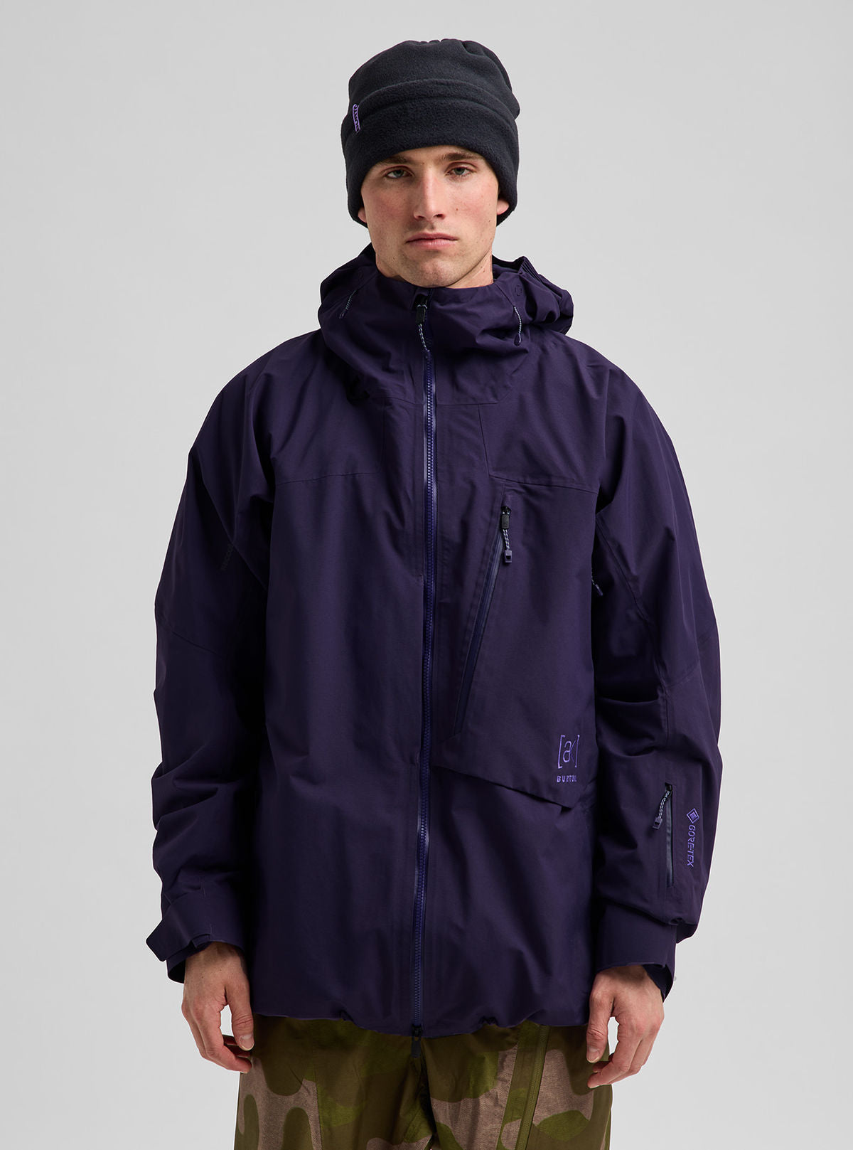 Men's Burton [ak] Cyclic GORE-TEX 2L Jacket - Nightshade Purple - Burton Jacket Outerwear - alternate view 3