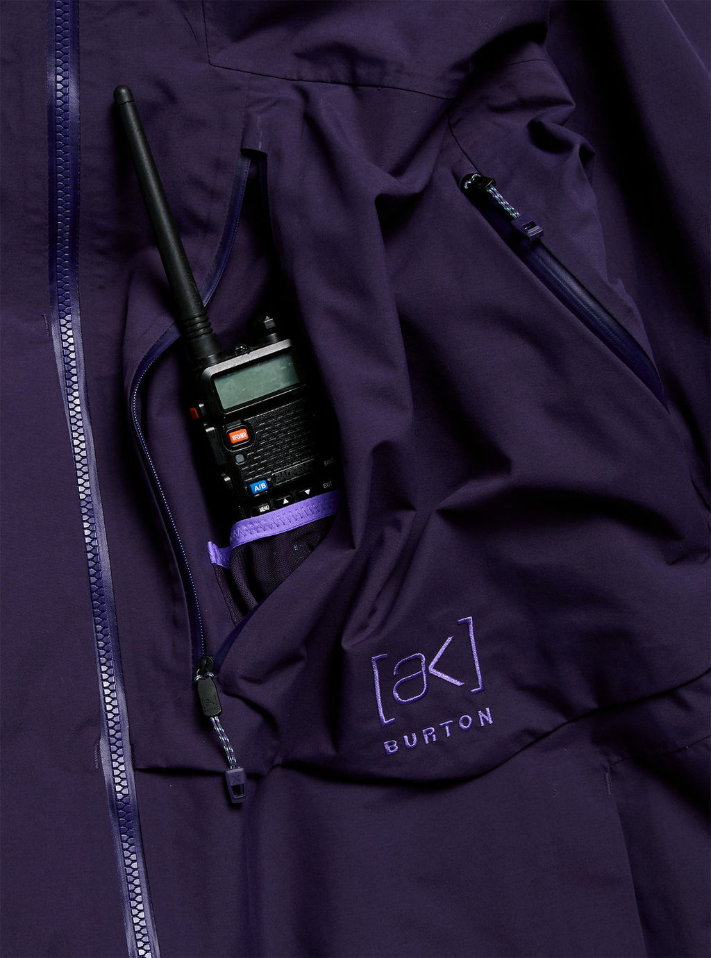 Men's Burton [ak] Cyclic GORE-TEX 2L Jacket - Nightshade Purple - Burton Jacket Outerwear - alternate view 5
