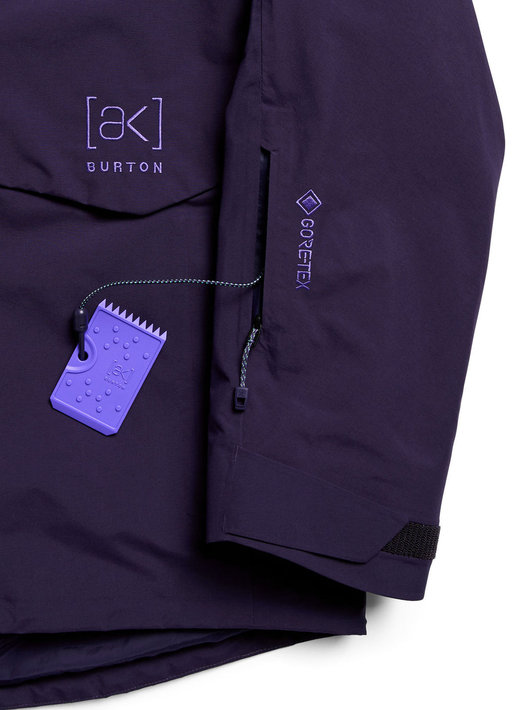 Men's Burton [ak] Cyclic GORE-TEX 2L Jacket - Nightshade Purple - Burton Jacket Outerwear - alternate view 7