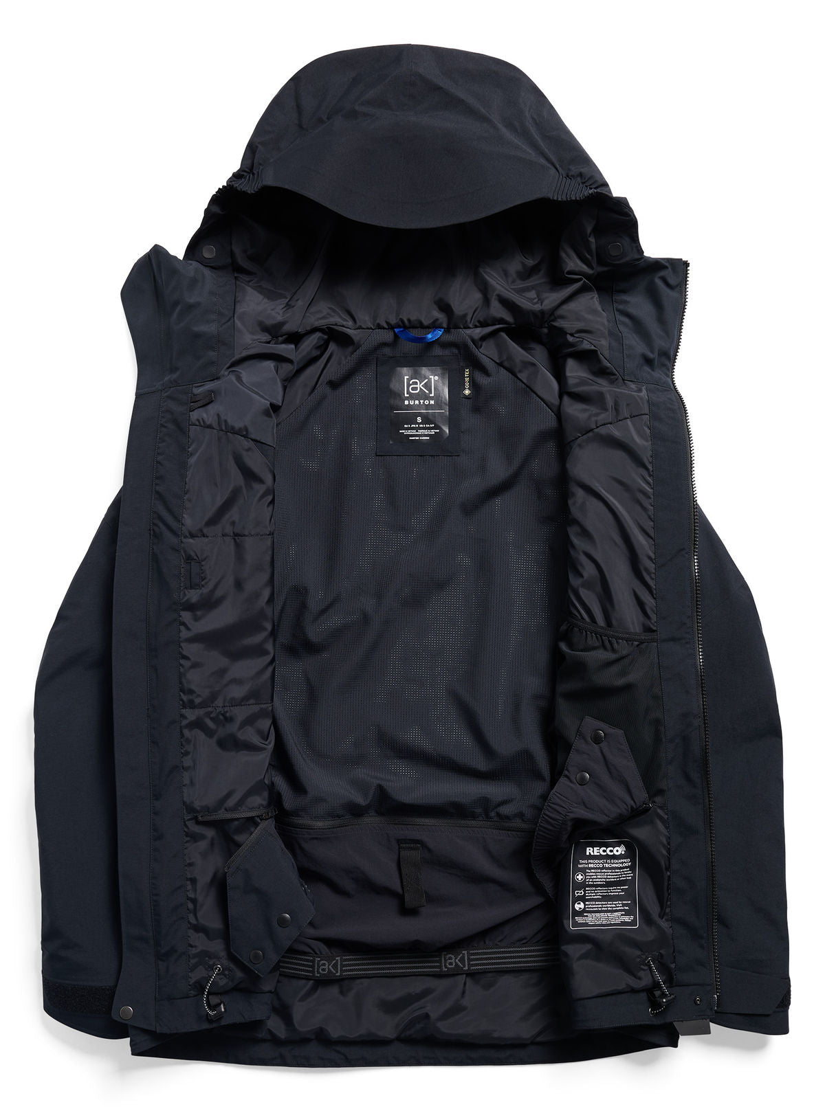 Women's Burton [ak] Cyclic GORE-TEX 2L Jacket - True Black - Burton Jacket Outerwear - alternate view 9