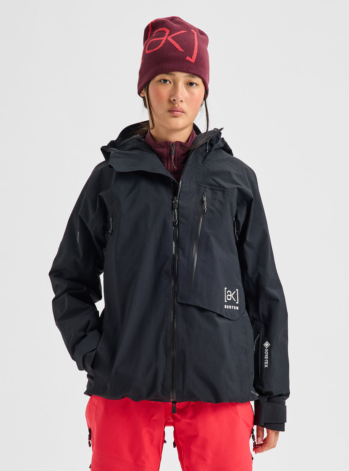 Women's Burton [ak] Cyclic GORE-TEX 2L Jacket - True Black - Burton Jacket Outerwear - alternate view 3