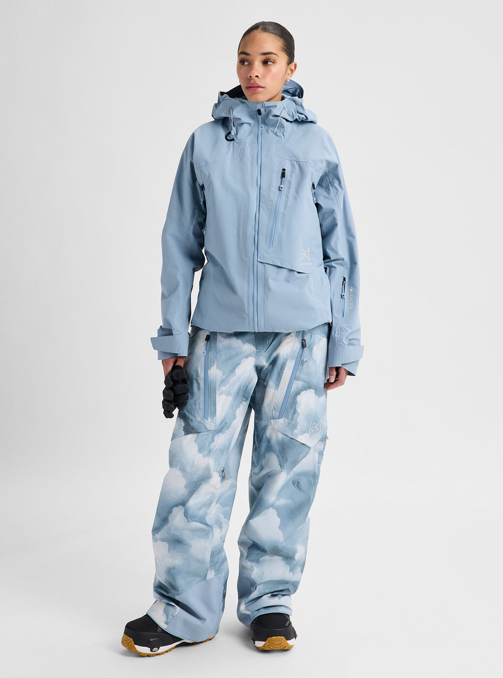 Women's Burton [ak] Cyclic GORE-TEX 2L Jacket - Airstream Blue - Burton Jacket Outerwear - alternate view 2