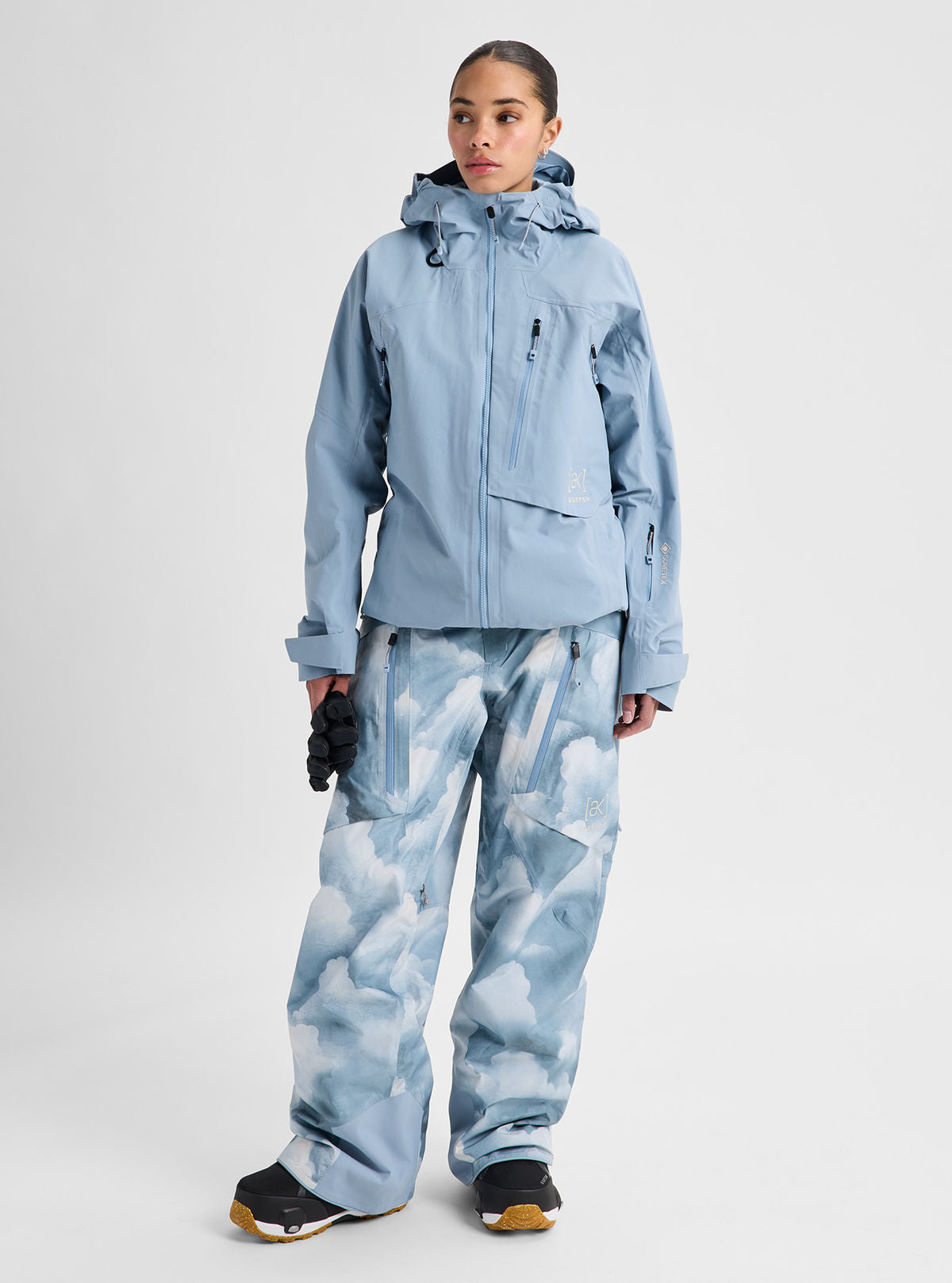 Women's Burton [ak] Cyclic GORE-TEX 2L Jacket - Airstream Blue - Burton Jacket Outerwear - alternate view 2