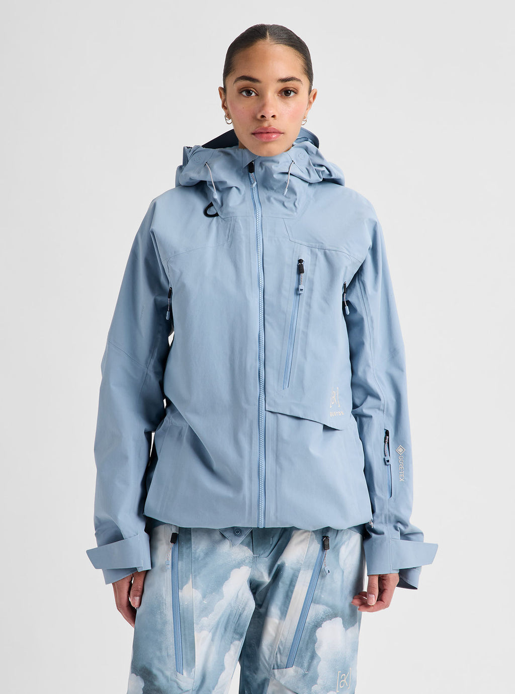 Women's Burton [ak] Cyclic GORE-TEX 2L Jacket - Airstream Blue - Burton Jacket Outerwear - alternate view 3