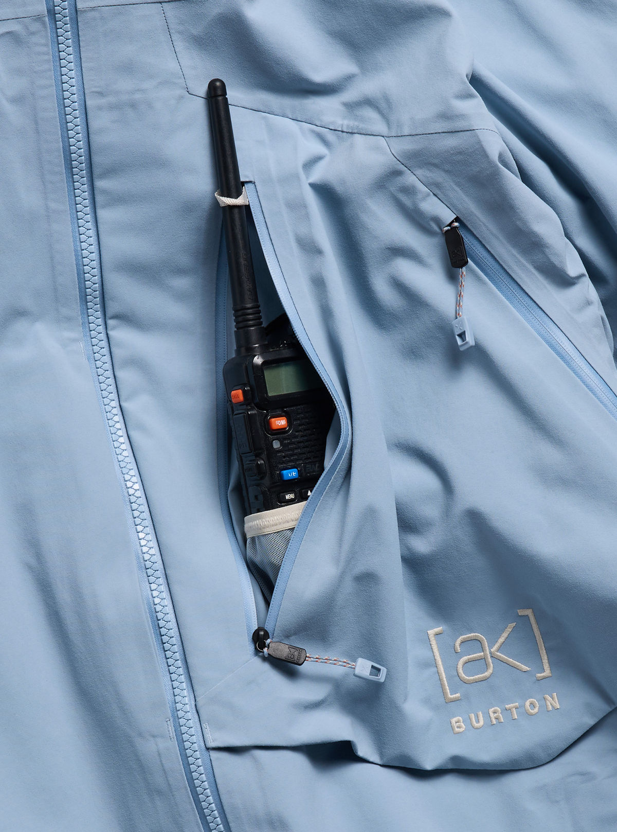 Women's Burton [ak] Cyclic GORE-TEX 2L Jacket - Airstream Blue - Burton Jacket Outerwear - alternate view 5