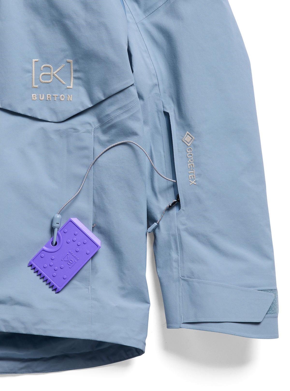 Women's Burton [ak] Cyclic GORE-TEX 2L Jacket - Airstream Blue - Burton Jacket Outerwear - alternate view 6