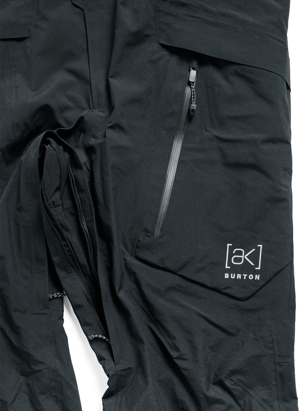 Men's Burton [ak] Cyclic GORE-TEX 2L Bib Pants - True Black - Burton Bibs Outerwear - alternate view 6