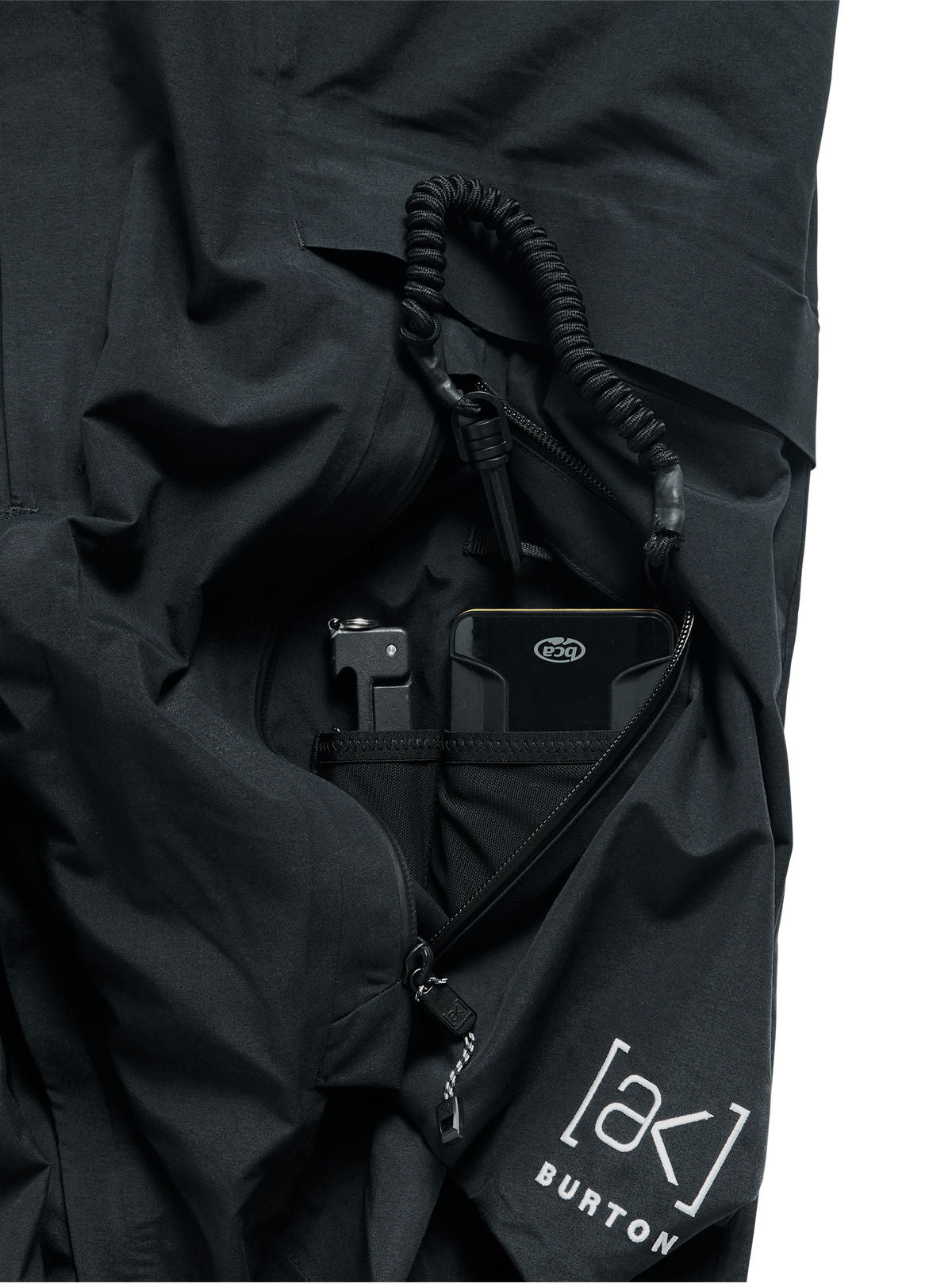 Men's Burton [ak] Cyclic GORE-TEX 2L Bib Pants - True Black - Burton Bibs Outerwear - alternate view 7