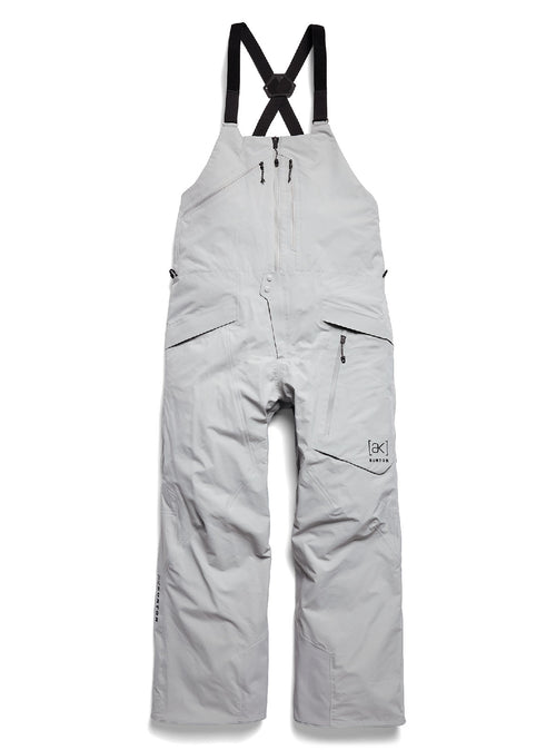 Men's Burton [ak] Cyclic GORE-TEX 2L Bib Pants - Apparition Gray Regular - Burton Bibs Outerwear