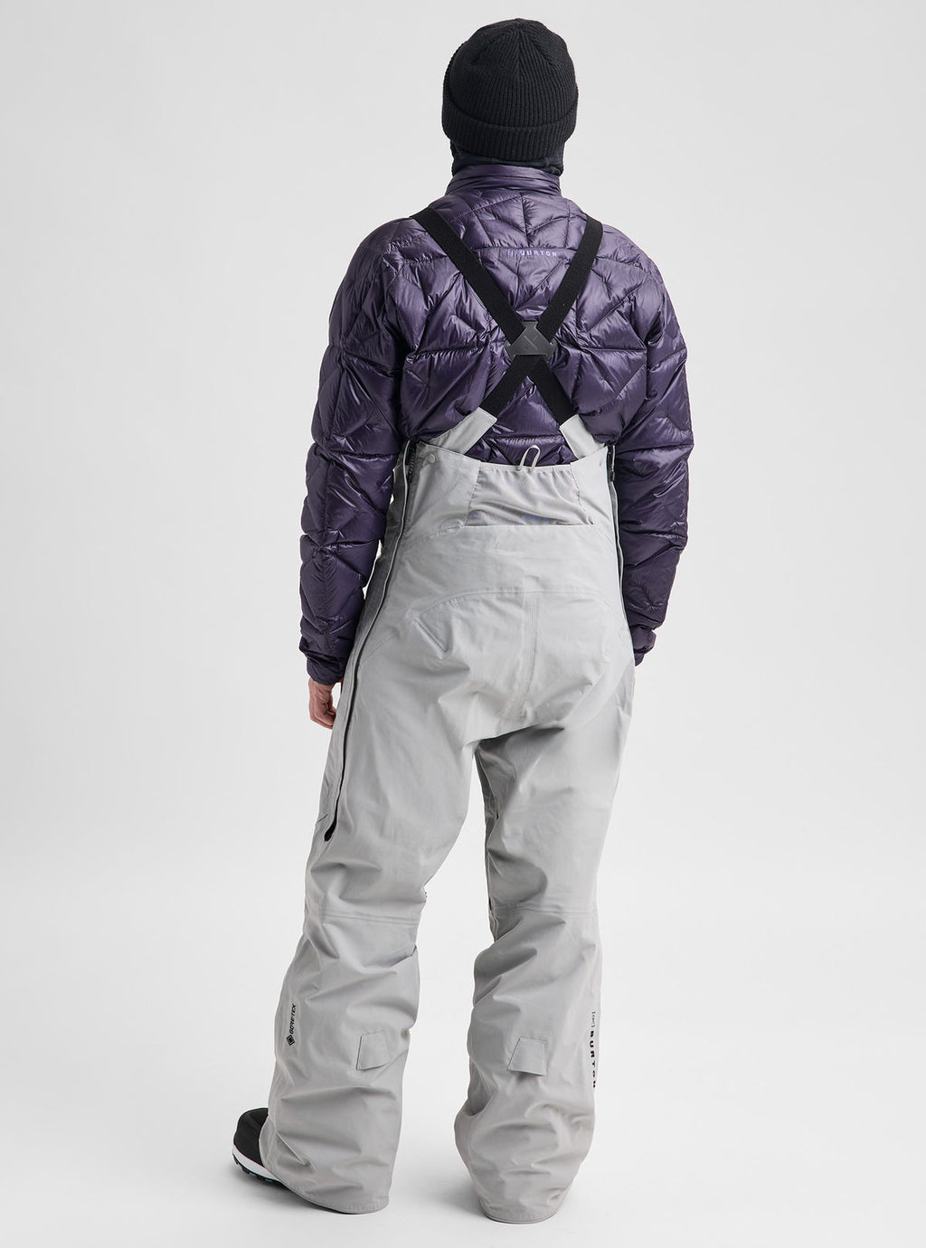 Men's Burton [ak] Cyclic GORE-TEX 2L Bib Pants - Apparition Gray - Burton Bibs Outerwear - alternate view 4
