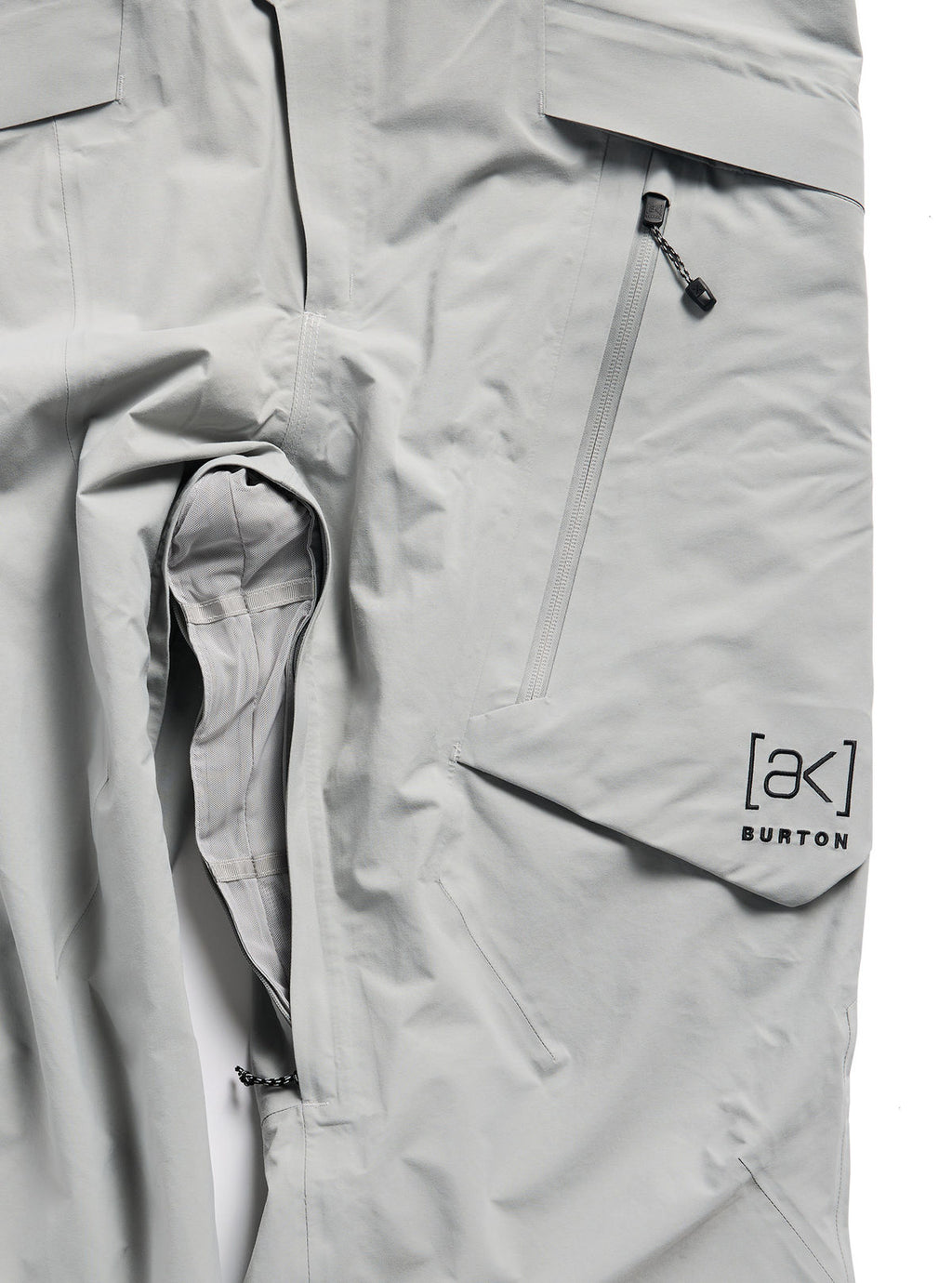 Men's Burton [ak] Cyclic GORE-TEX 2L Bib Pants - Apparition Gray - Burton Bibs Outerwear - alternate view 5