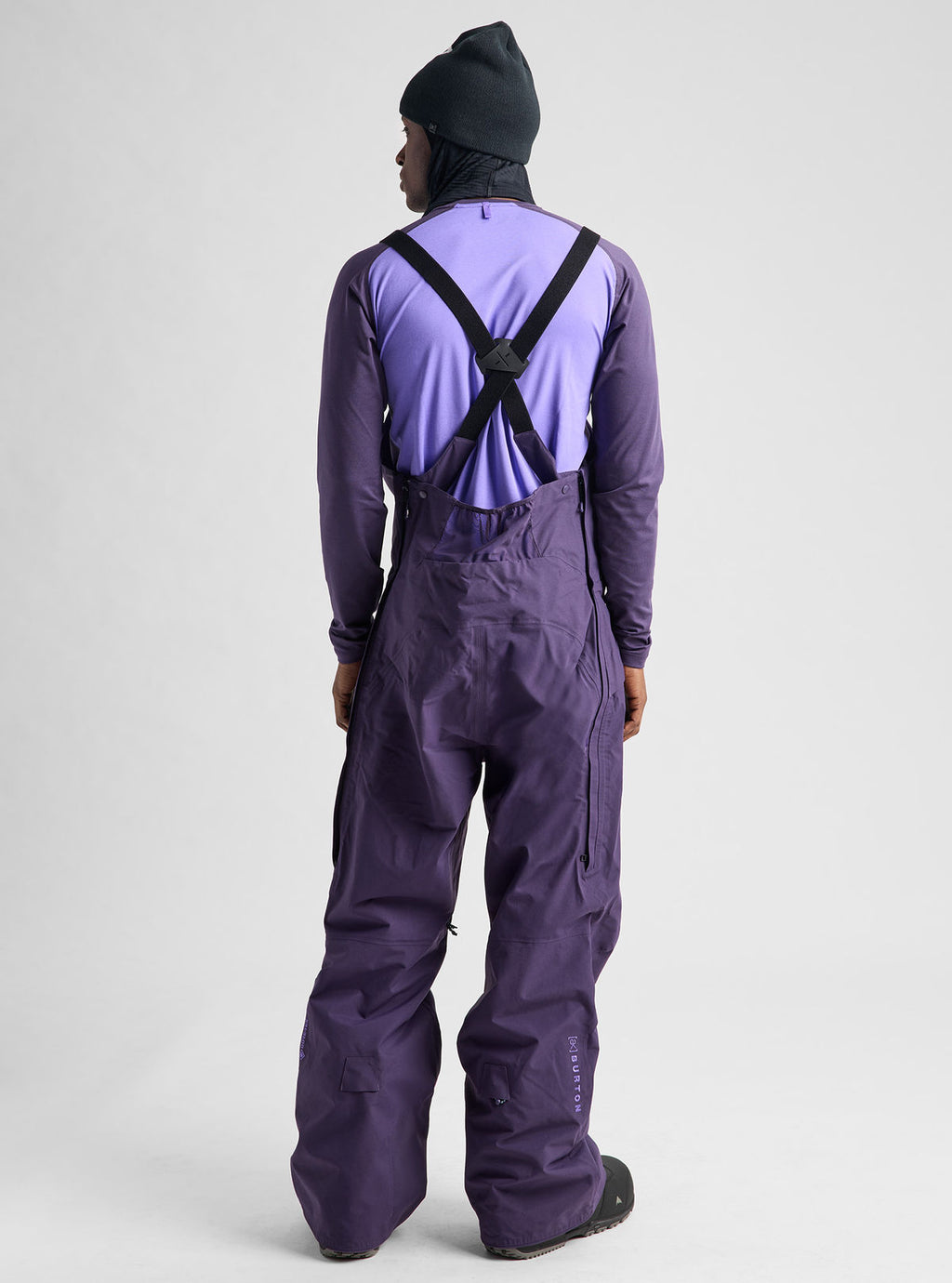 Men's Burton [ak] Cyclic GORE-TEX 2L Bib Pants - Nightshade Purple - Burton Bibs Outerwear - alternate view 4