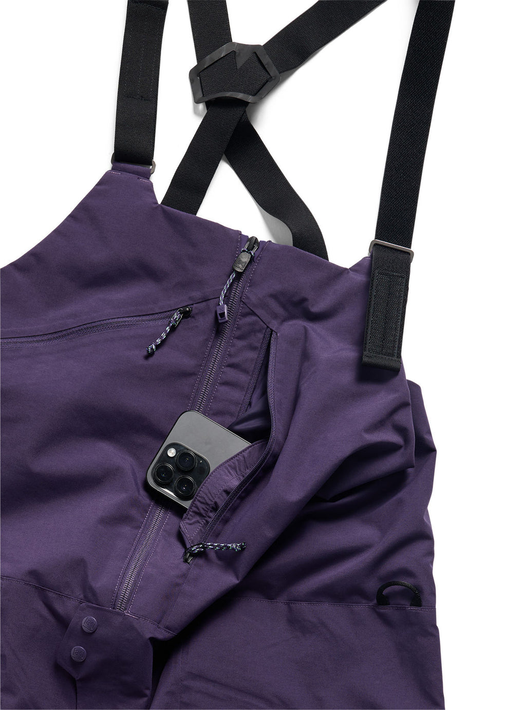 Men's Burton [ak] Cyclic GORE-TEX 2L Bib Pants - Nightshade Purple - Burton Bibs Outerwear - alternate view 5