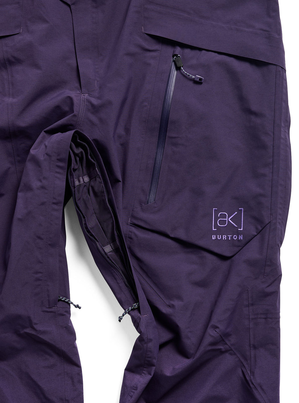 Men's Burton [ak] Cyclic GORE-TEX 2L Bib Pants - Nightshade Purple - Burton Bibs Outerwear - alternate view 6